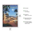 thumbnail image 2 of St Vincent & The Grenadines - Grenadine House Hotel - Vintage Travel Poster by Kerne Erickson - Master Art Print (Unframed) 13in x 19in, 2 of 4