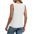 thumbnail image 4 of Fantaslook Dressy Tank Tops for Women Keyhole Pleated Sleeveless Blouses Business Casual Tops Work Shirts, 4 of 10