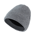 thumbnail image 3 of Voska Unisex Thick Fleece Lined Outdoor Cycling Beanie Hat Warm Acrylic Stretch Skull Cap Winter Fall Casual Gift for Women Men Light Gray One Size, 3 of 5