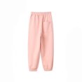 thumbnail image 3 of Huanglei Girls Active Pants Jogger Sweatpants With Pockets Kids Trousers Casual Solid Pants, 3 of 9