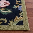 thumbnail image 3 of Safavieh Chelsea Georgiana Bordered Wool Area Rug, Black, 3' x 3' Square, 3 of 11