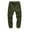Olive Green, variant on WREESH Men's Cargo Pants Long Casual Sport Pants Trousers Running Joggers Sweatpants Black
