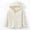 Beige, variant on Liyamei Kids Hooded Jacket with Zipper for Winter Windproof Warm Outerwear Size 3-4 Years