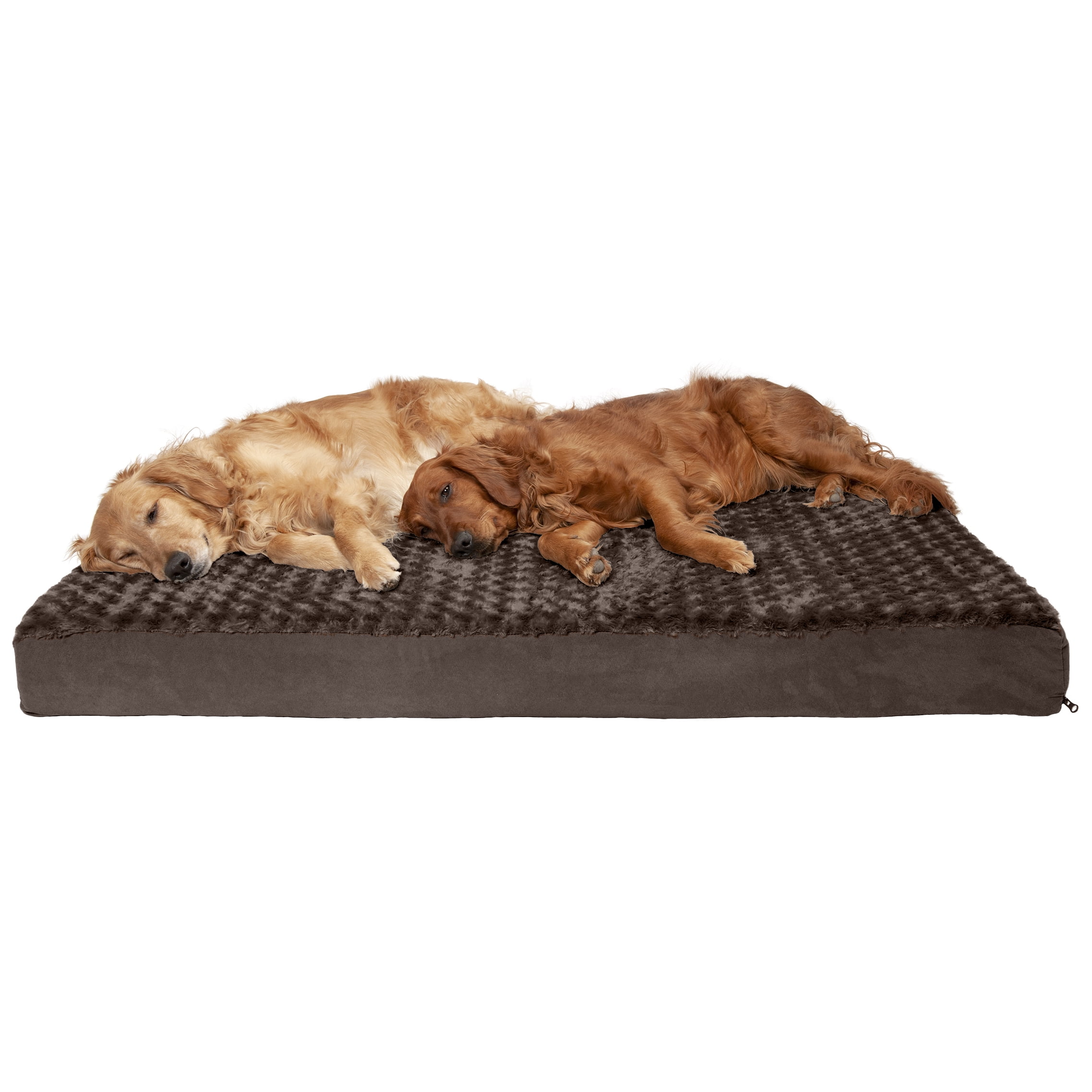 FurHaven Pet Dog Bed | Deluxe Memory Foam Ultra Plush Mattress Pet Bed for Dogs & Cats