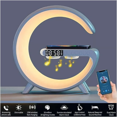 

LED Night Light Lamp Table Mood Bluetooth Ser Alarm Clock