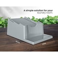 thumbnail image 2 of Skywin Laundry Soap Station - Laundry Detergent Cup Holder for Dispensing Soap, with Angled Downward Slope for Easy Pouring - Laundry Soap Catcher with Anti-Slip Rubber Feet (Grey, 2), 2 of 6