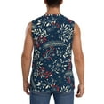 thumbnail image 4 of Goofa Merry Christmas Printed Men's Sleeveless T-Shirt - Athletic Gym Workout Tank Top for Men - Moisture-Wicking, UPF 30+ Quick-Dry Muscle Tee-X-Large, 4 of 8