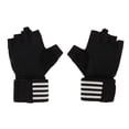 thumbnail image 2 of Guantes De Levantamiento De Pesas, Guantes Suaves Y Transpirables De Medio Dedo Para Fitness, Negros Para Gimnasio, 2 of 7