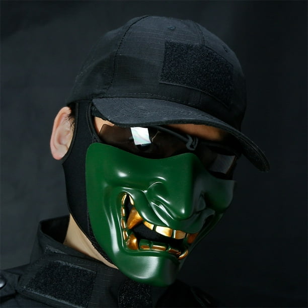 Máscaras de Halloween TBKOMH Decoración Facial Aterrador Fiesta de Disfraces Protectora Transpirable