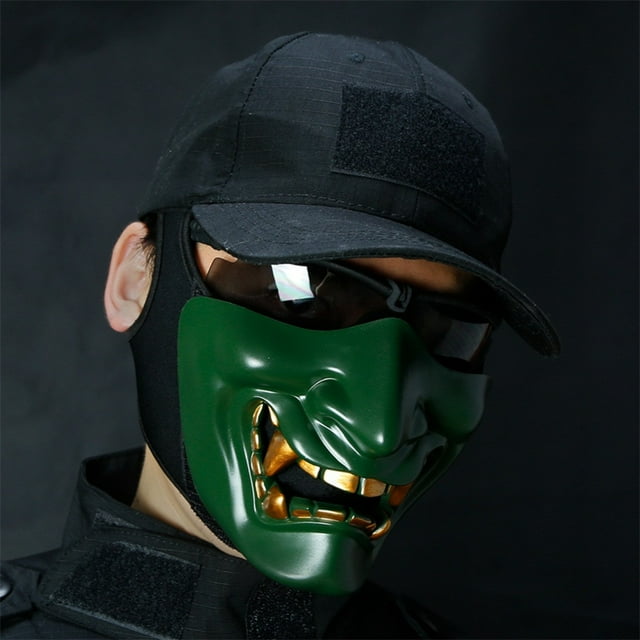 Máscaras de Halloween TBKOMH Decoración Facial Aterrador Fiesta de Disfraces Protectora Transpirable