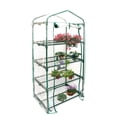 thumbnail image 1 of CJC Greenhouse Cover with Zipper Door, Portable PVC Porch Green House for Indoor Outdoor Growing Plants Flowers - 4 Tier, 1 of 8