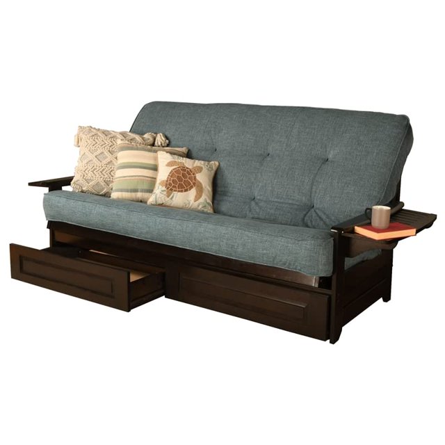 Sofá Kodiak Furniture Phoenix Queen Espresso Storage Futon