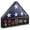 Black, variant on Reminded Military Medal & Burial Flag Shadow Box Display Case with Glass Insert, Mahogany