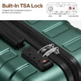 thumbnail image 3 of MIUSSE Hardshell Luggage Sets 3 Pieces, Hardside Lightweight Suitcase with Spinner Wheels and TSA Lock, Green Luggage Set 20in24in28in, 3 of 8