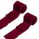 thumbnail image 1 of Uxcell 2 Roll Cinta de Terciopelo, 3 Pulgadas x 3 Yardas Cinta de Seda Hecha a Mano con Flecos Deshilachados para Decoración de Bodas, Roja, 1 of 5