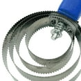 thumbnail image 4 of Herramienta de depilación de caballos de grada de 4 anillos con mango cómodo, práctico cepillo de grada de Metal, cepillo de caballo para vacas y cabr Azul, 4 of 8