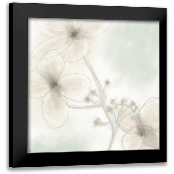 Lee, Judson 12x12 Black Modern Framed Museum Art Print Titled - Flower Clipping
