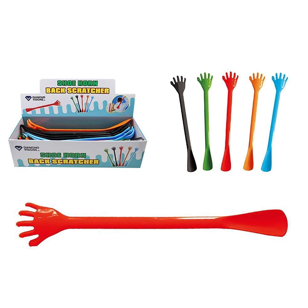 Diamond Visions 011478 Plastic Shoe Horn Back Scratcher MultiPack (3