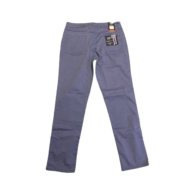 GAP Men's Super Soft Stretch Twill 5 Pocket Slim Fit Pant (Blue