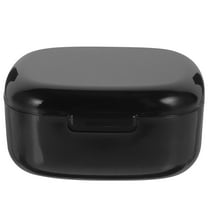 LULULION Durable Black Portable Denture Case for Daily Use Made of PP Material Ideal for Retainers and Mouthguards