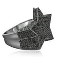 thumbnail image 3 of 2Ct Black Diamond Star Men's Ring 10k Black Gold, 3 of 3