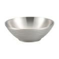 thumbnail image 2 of Stainless Steel Insulated Bowl for Ramen and Cold Noodles, Double Wall Kitchen Serving Bowl for Rice and Soup(Silver), 2 of 6