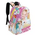 thumbnail image 2 of JOJO Siwa-theme Backpack, Campus style schoolbag Bookbag with Adjustable Shoulder Straps And Large Zip Compartment, Unisex Travel Bags.42x30x15cm, 2 of 6