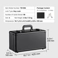 thumbnail image 3 of Graded Card Storage Box, 4 Slots, Graded Sports Cards Holder Carrying Case with Key Lock Foam Dividers, for 96 PSA Graded Cards 68 BGS Cards 76 SGC Cards 348 Top Loaders or 999+ Loose Cards, 3 of 6