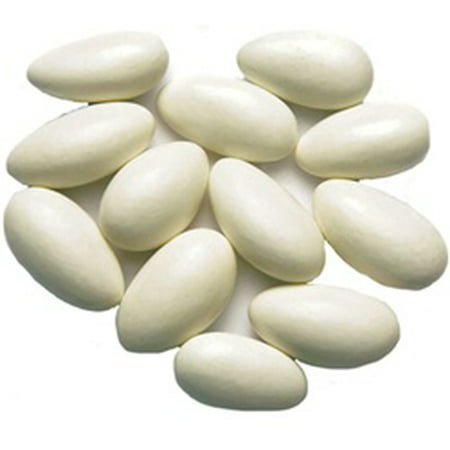 White Jordan Almonds bulk : 5 LB