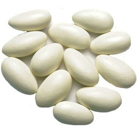 Jordan Almonds Wedding - White Jordan Almonds bulk : 5 LB