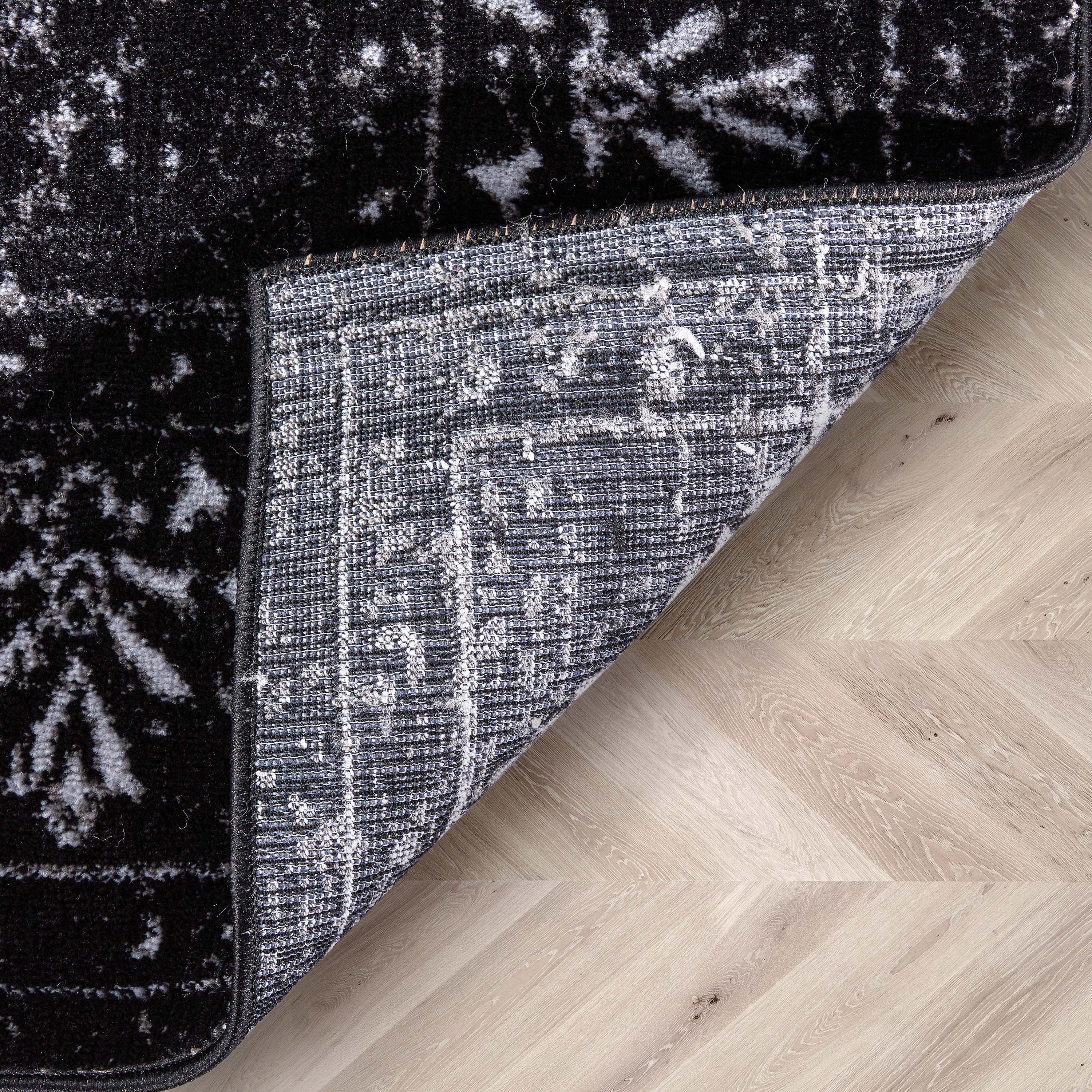 Well Woven Zazzle Argos Vintage Oriental Black 5'3" x 7'3" Area Rug