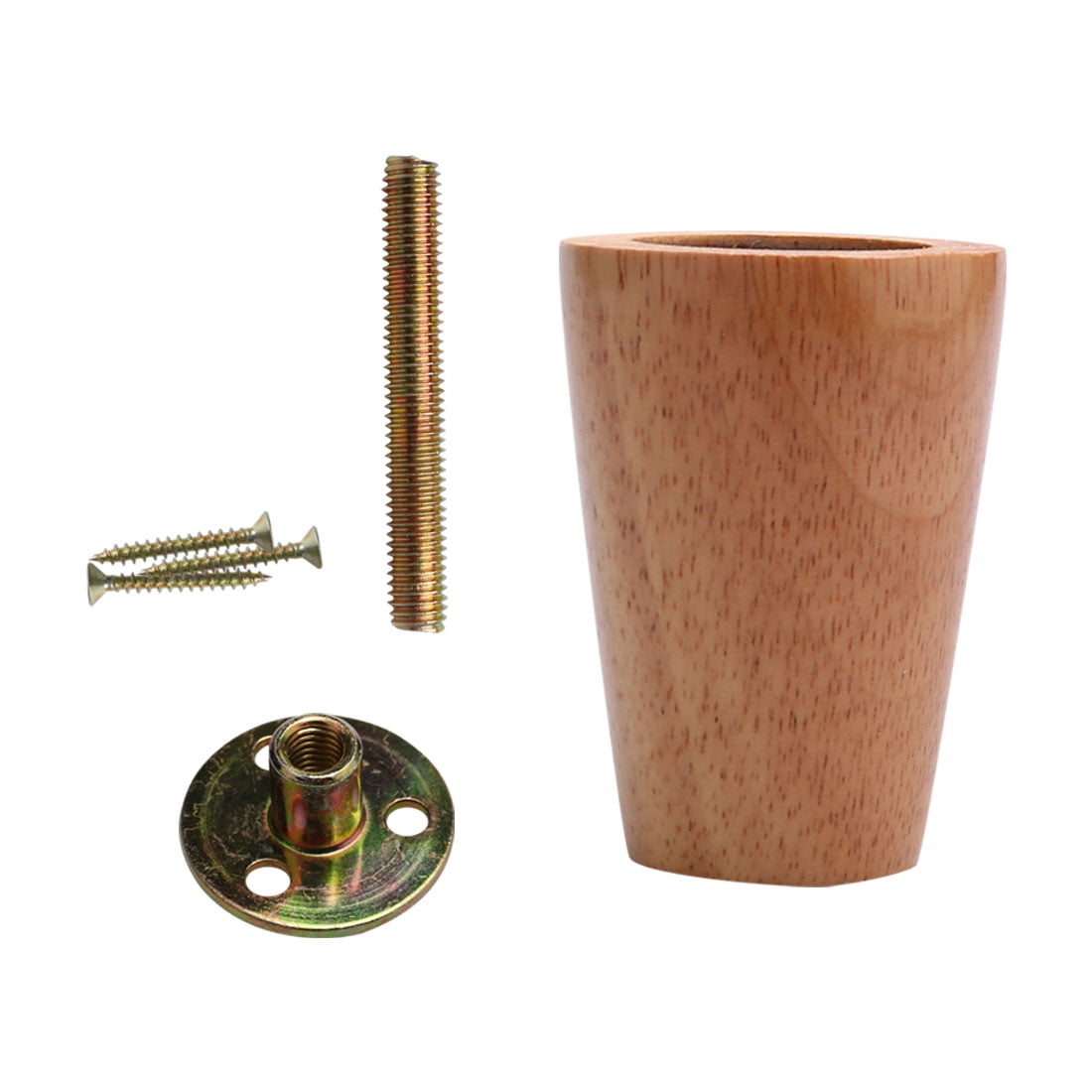 3 Inch Round Wood Furniture Legs Sofa Cabinet Feet Replacement