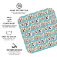 thumbnail image 4 of Disketp Cute Corgi Head Funny Coasters,4 Pcs Leather Coasters With Holder, Perfect Housewarming Hostess Gifts,Protect Furniture From Water Marks Scratch And Damage, 4 of 9