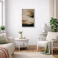 thumbnail image 3 of Framed Canvas Print Beige Black Abstract Wall Art Neutral Modern Decorative for Living Room Bedroom - 24"x36" WHITE, 3 of 8