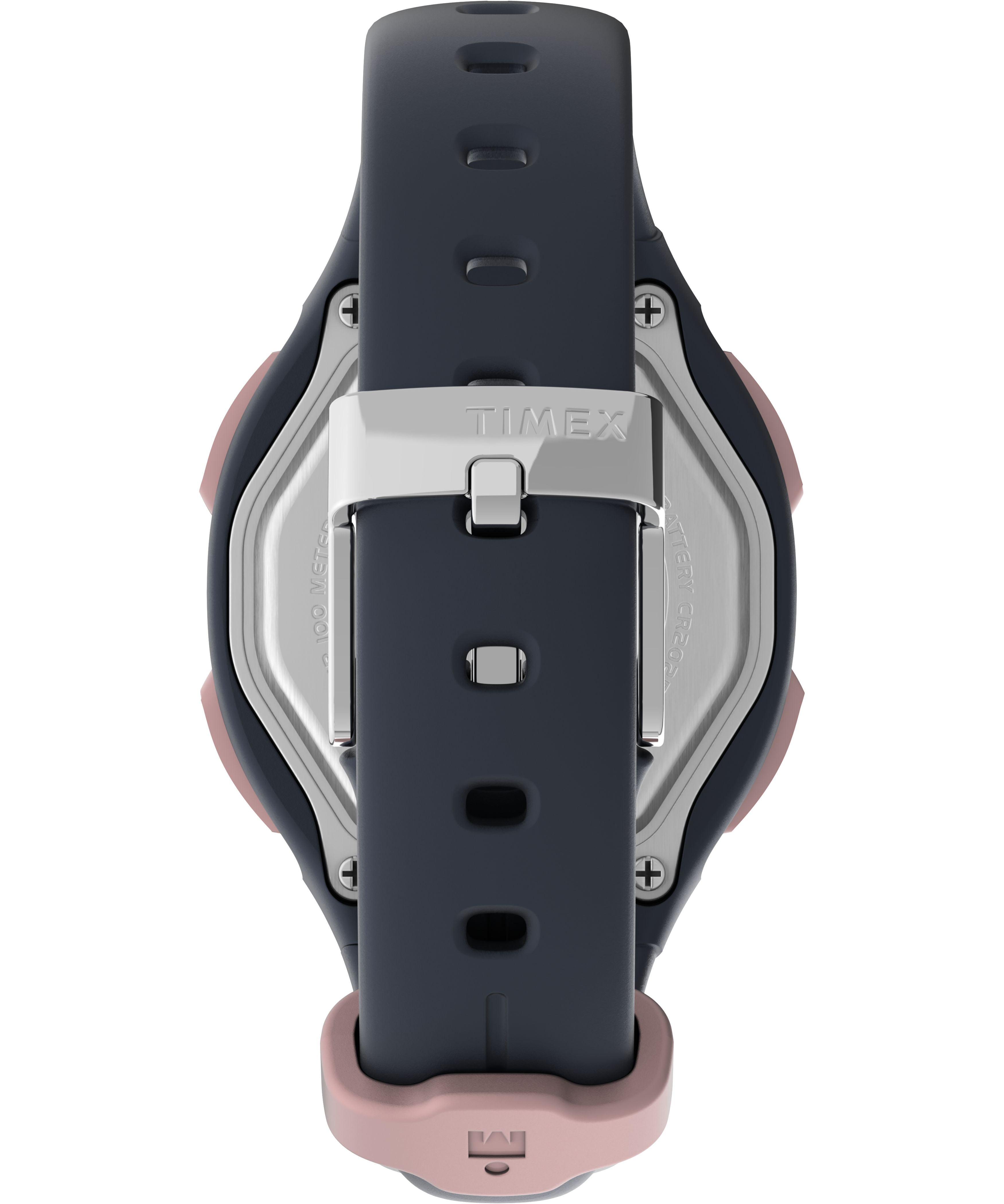 Timex Women's Ironman Transit 33mm Blue/Rose Gold-Tone Watch, Resin Strap
