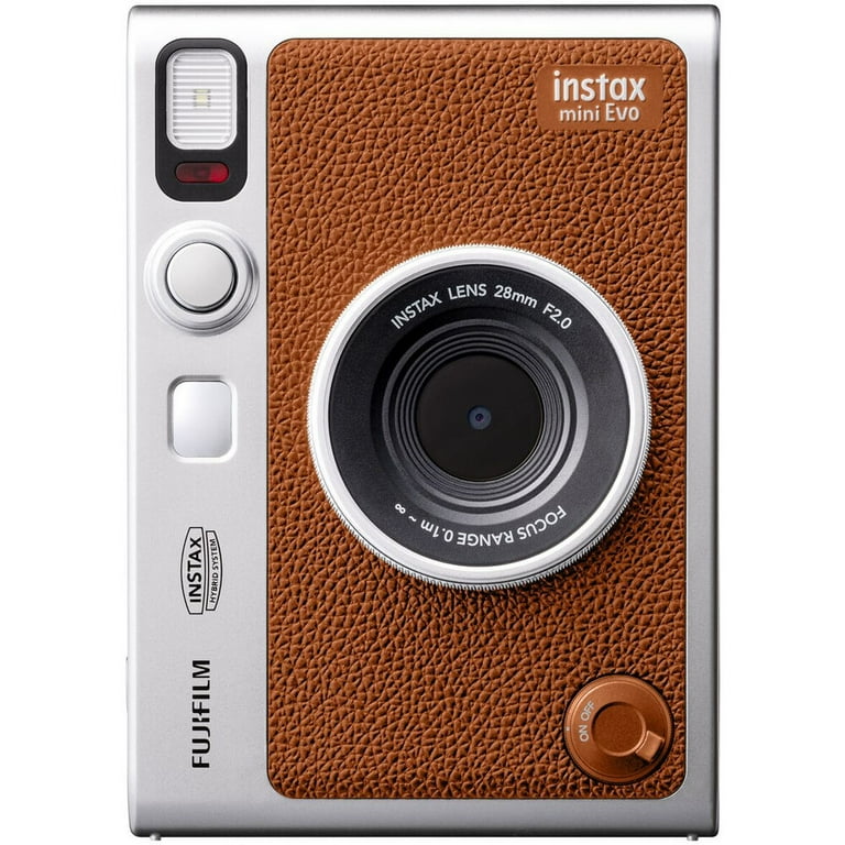 FUJIFILM instax mini Evoブラウン カメラ Fujifilm Instax Mini Evo Hybrid Instant Camera, Brown