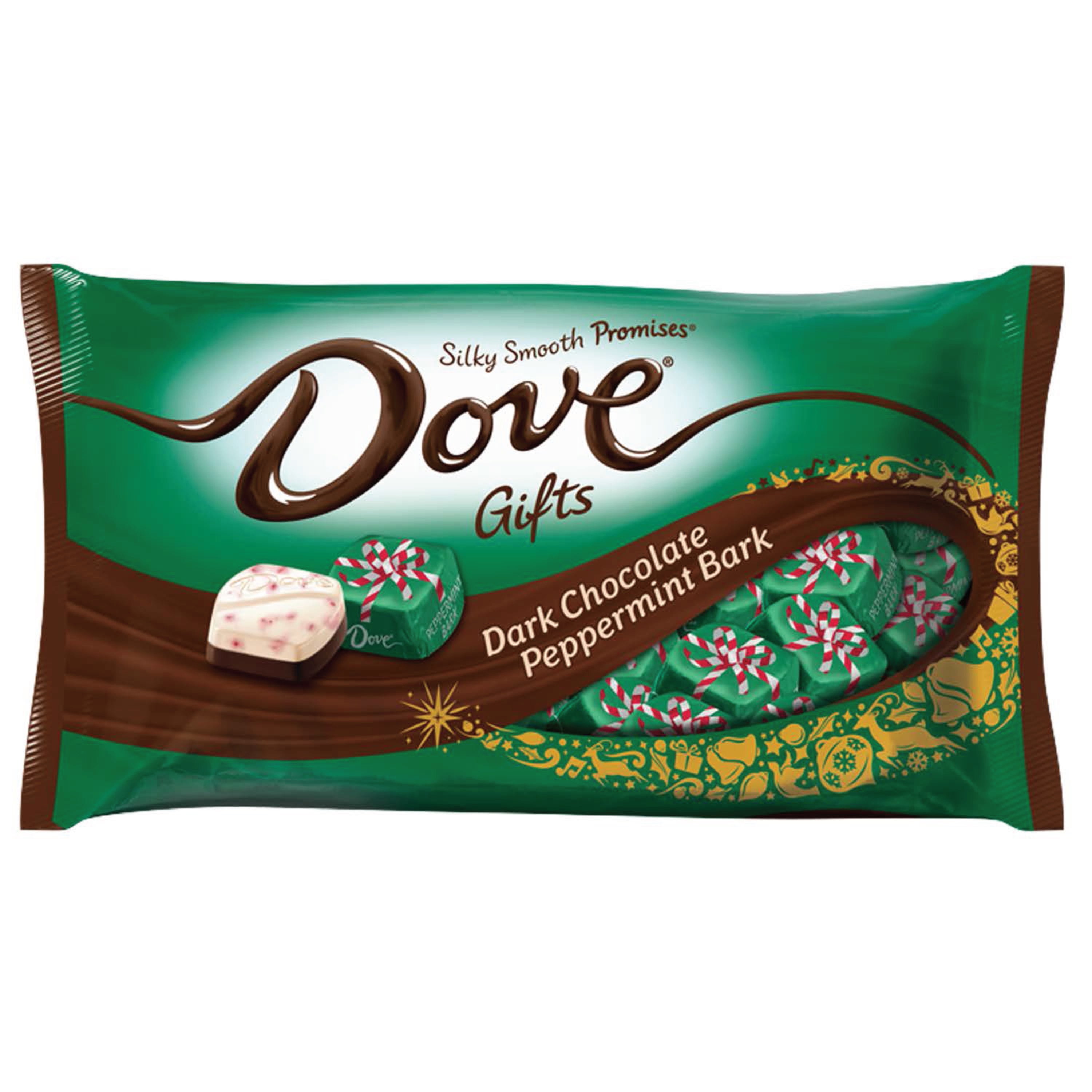 DOVE, Holiday Promises Peppermint Bark Dark Chocolate Candy, 7.94 Oz