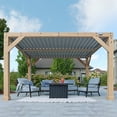 thumbnail image 2 of Yardistry 10' x 12' Meridian Louvered Pergola, 2 of 15