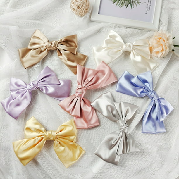 Meidiya Bowknot Hair Bows for Women, Big Hair Bow With Alligator Clips,Hair Ribbon Hair Bows Clips for Girls, Hair Clips for Bows, Large Barrettes Thick Hair Accessories Meidiya Bowknot Hair Bows for Women, Big Hair Bow With Alligator Clips,Hair Ribbon Hair Bows Clips for Girls, Hair Clips for Bows, Large Barrettes Thick Hair Accessories