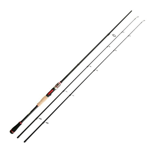 Carbon Fishing Rod M + ML 2 Tips Spinning Fishing Rod Carbon Fishing  Fishing Rod Casting Rod Fishing Tackle (Straight Handle 1.8m) 