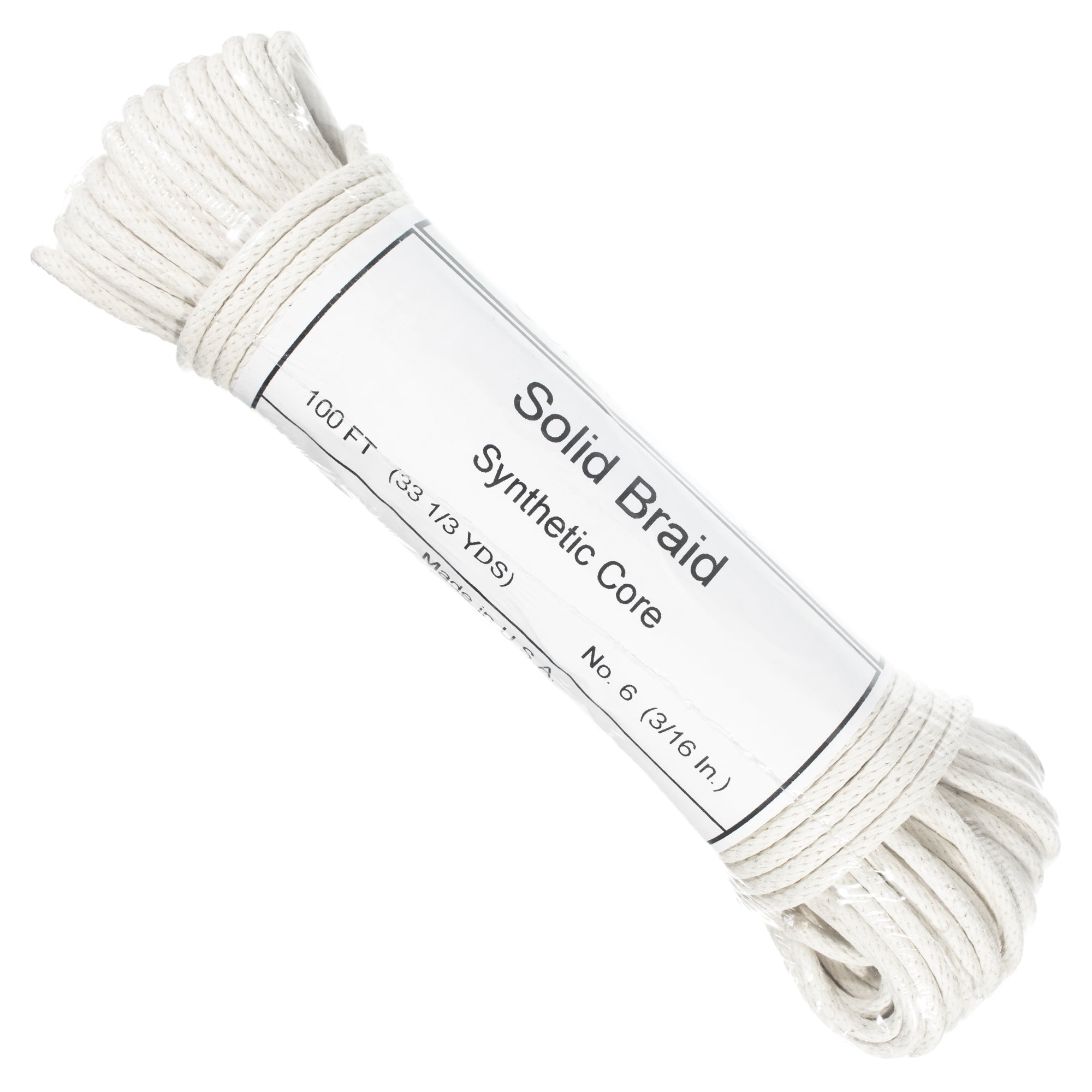 ATERET Cotton Sash Cord 1/4 x 100′ Hank, All Purpose Rope for