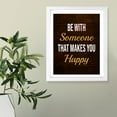thumbnail image 6 of Designs ByLITA Be With Someone That Makes You Happy, 11 x 14 Wooden Framed Wall Art Print | Positive Motivational Decor, 6 of 7