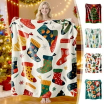 VBODN Christmas Blankets and Throws,Christmas Blankets and Throws $10.00,Christmas Cozy Oversized Couch Throw Blanket,for Holiday Party Home Decorations