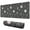 Dark Grey Mystical, variant on Long Mouse Pads for Desk,Gray Flower Skull Pattern Desk Mats on Top Of Desks, Desk Mouse Pad Extra Large with 3mm Non-Slip Base and Stitched Edge for Gaming,Office,Work,Home 31.5"x11.8"