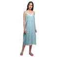 thumbnail image 3 of Moomaya Printed Sleepwear For Ladies WoMen's V-Neck Spaghetti Strap Nightdress, 3 of 6
