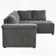 thumbnail image 2 of Mirod 91.5-Inch L-Shaped Sectional Sofa with Pull-Out Bed & Storage | Ideal for Living Room, Apartment, Bedroom & Office, 2 of 24