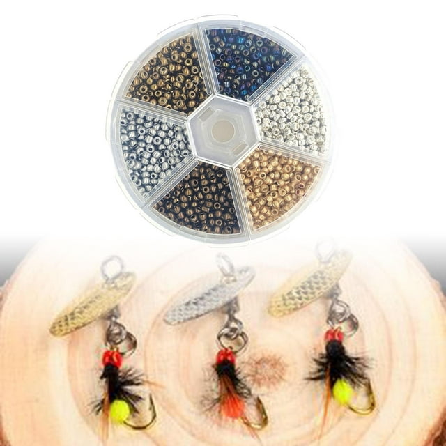 Granos de Acrílico para Atar Moscas perfecl Granos Ranurados de Tungsteno 3mm Multicolor Metal