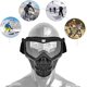 thumbnail image 4 of Gafas para casco de motocicleta, máscara para motocicleta con gafas de protección UV, gafas para montar para deportes al aire libre (transparente), 4 of 5