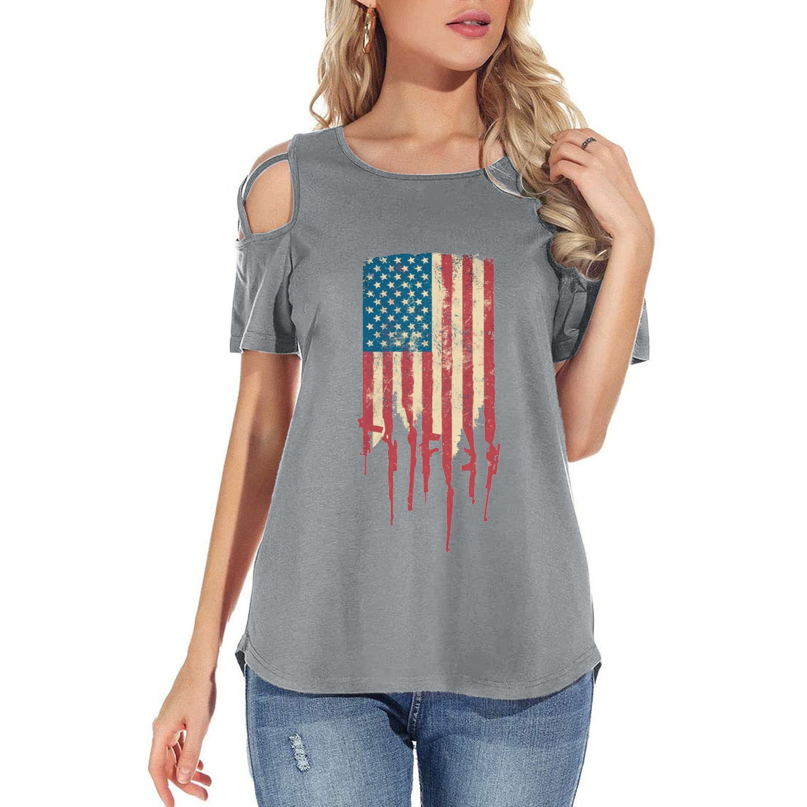 Shirt Tops Blouses Ladies Cutout 