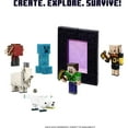 thumbnail image 4 of Minecraft Steve Action Figure, 3.25-in, with 1 Build-a-Portal Piece & 1 Accessory, 4 of 7